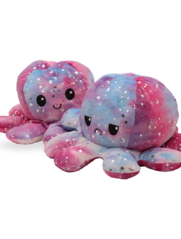 Mood Octopus Knuffel 30cm – Mood Octopus – Paars en Blauw Galaxy