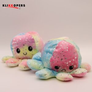  Emotie Knuffel -Grote- Octopus Knuffel - Mood Octopus - Mood Knuffel - Galaxy Candy