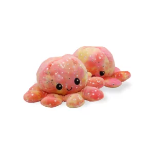  Emotie Knuffel -Grote XL- Octopus Knuffel 30cm - Mood Octopus - Mood Knuffel - Galaxy Sunshine