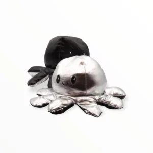  Mood Octopus Knuffel - Disco Mood Knuffel Zwart Zilver