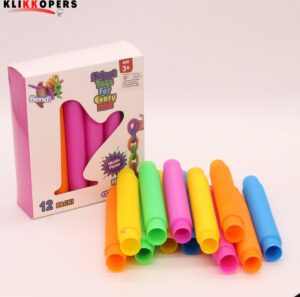  Wacky Tubes - Fidget Toys 2022 - Pop Tubes Full Box 12 Stuks - Voordeel pakket