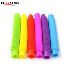  Wacky Tubes - Pop Tubes - Fidget Toys 2022 - Alle 6 Kleuren