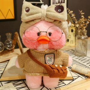 Paper Duck - Cute Eend - Lalafanfan Duck Knuffel - Schattig Eend - LalaFan - Roze