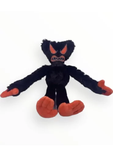 Huggy Wuggy Knuffel- Huggie Wuggie knuffel – Zwart Venom kleur – 40cm