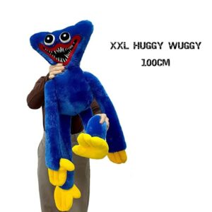  Huggy Wuggy Knuffel Groot- Groot Kissy Missy knuffel - 100cm - Blauw