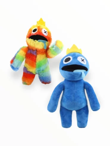 Rainbow Friends Knuffel – Blue en Regenboog – Roblox speelgoed
