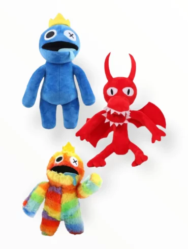 Rainbow Friends Knuffel – Blue – Red Maroon – Regenboog – Roblox speelgoed