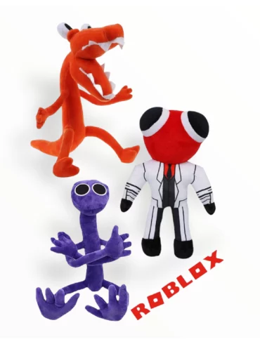 Rainbow Friends Knuffel – Purple-Orange-Red – Roblox speelgoed