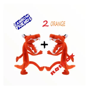  Roblox Speelgoed - Rainbow Friends Knuffel - 2 stuks Orange XL 43cm
