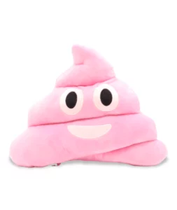  Emoji Knuffel - Smiley Knuffel - Roze Drol - Grijnzend Gezicht