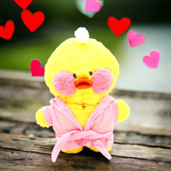 Roze Badjas met duck